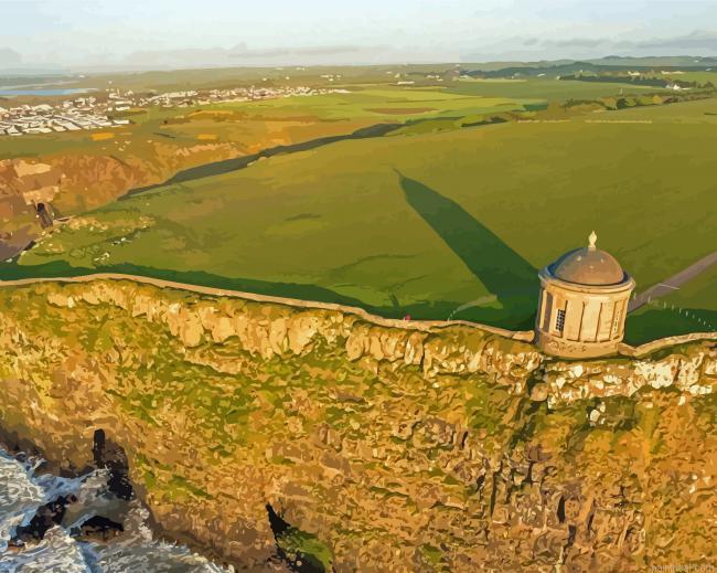 Mussenden temple in northern ireland painting by numbers.jpeg