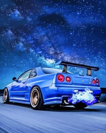 Nissan r34 painting by numbers.jpeg
