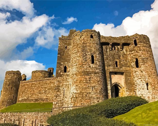 Norman kidwelly castle wales painting by numbers.jpeg