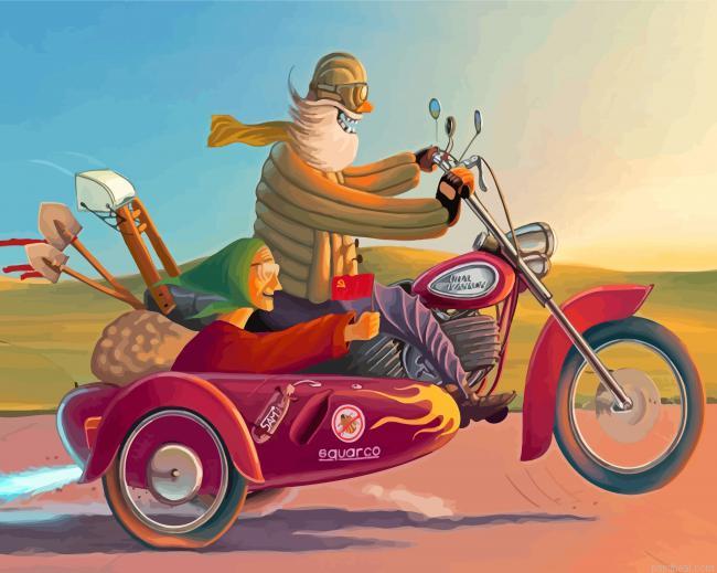 Old motorbike couple painting by numbers.jpeg