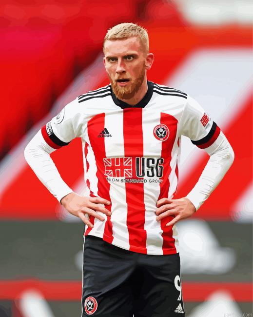 Oliver mcburnie sheffield united footaller painting by numbers.jpeg