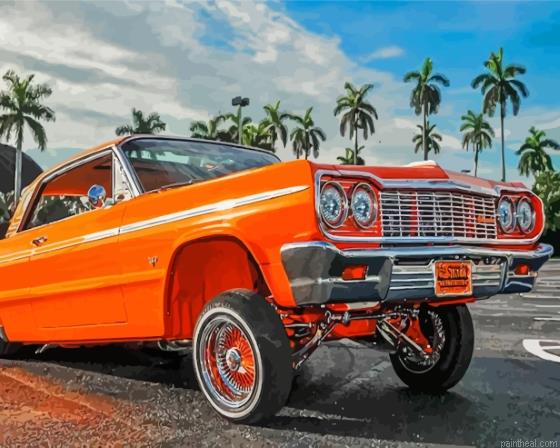 Orange low rider car painting by numbers.jpeg