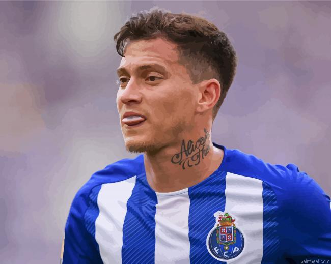 Otavio edmilson portuguese football player painting by numbers.jpeg