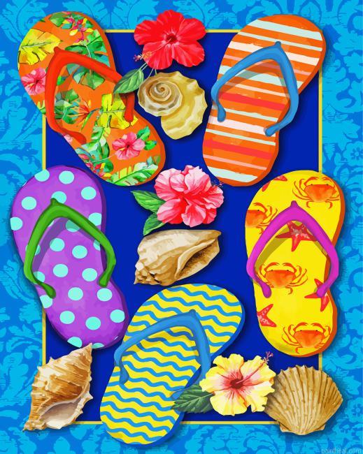 Paradise flip flops painting by numbers.jpeg