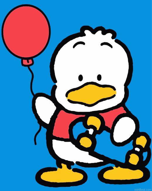 Pekkle with skate and balloon painting by numbers.jpeg