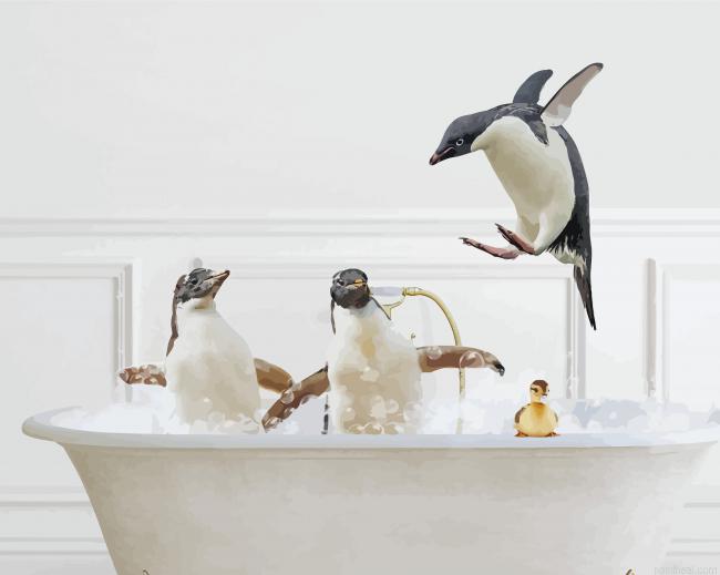 Penguins playin in bath painting by numbers.jpeg