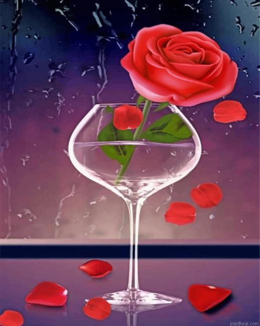 Pink rose painting by numbers.jpeg