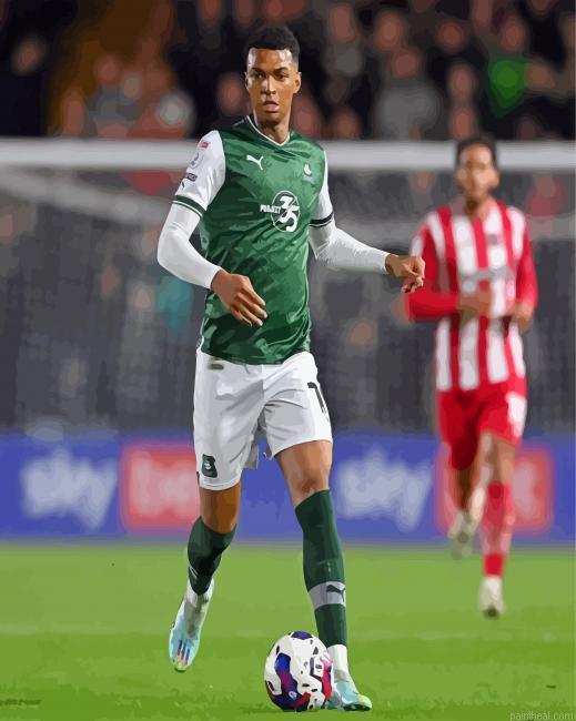 Plymouth argyle player painting by numbers.jpeg