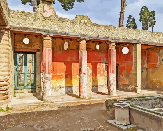 Pompeii ruins italy painting by numbers.jpeg