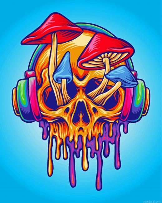 Psychedelic mushroom skull painting by numbers.jpeg