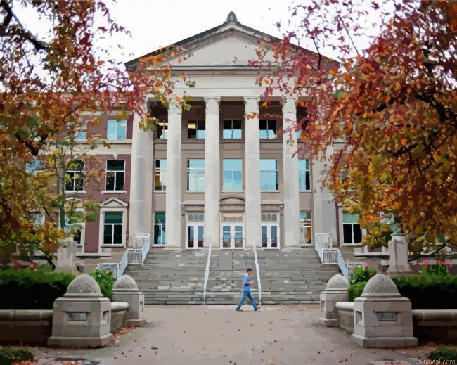 Purdue university building in indiana painting by numbers.jpeg