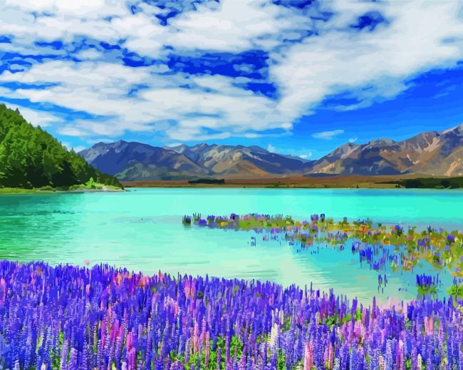 Purple flowers by lake tekapo painting by numbers.jpeg