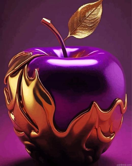 Purple golden apple painting by numbers.jpeg