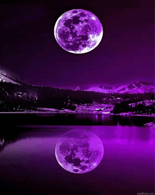 Purple moon water reflection painting by numbers.jpeg