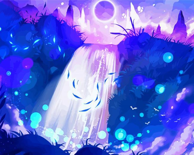 Purple waterfall painting by numbers.jpeg