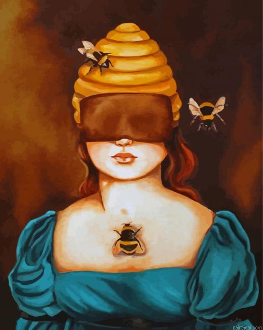 Queen bee art painting by numbers.jpeg