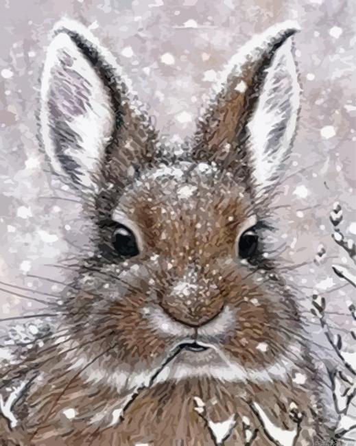 Rabbit in snow painting by numbers.jpeg