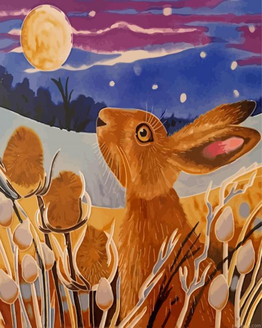 Rabbit looking at the moon painting by numbers.jpeg