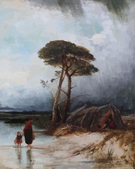 Rain landscape art painting by numbers.jpeg
