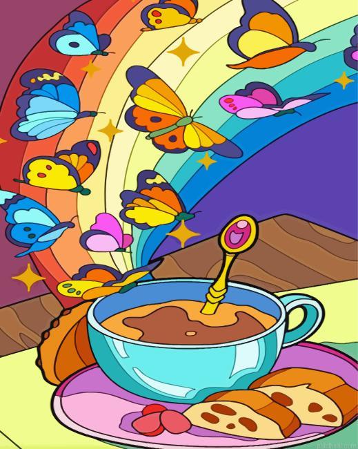 Rainbow butterflies coffee painting by numbers.jpeg