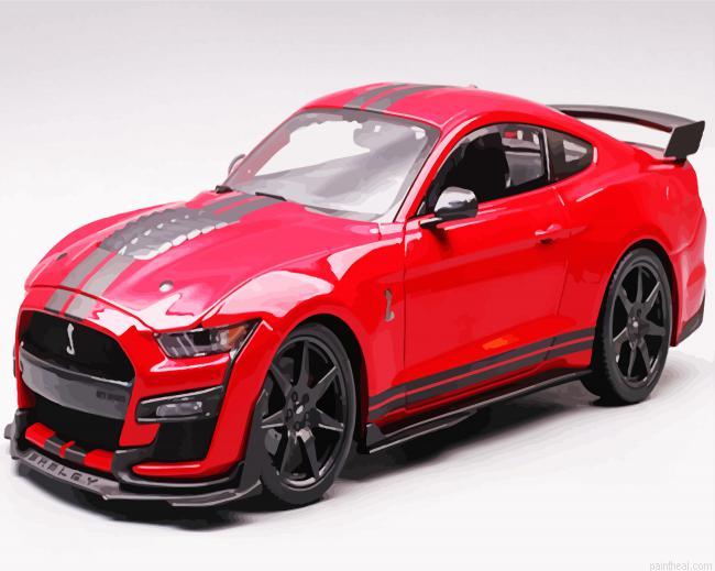 Red shelby mustang painting by numbers.jpeg