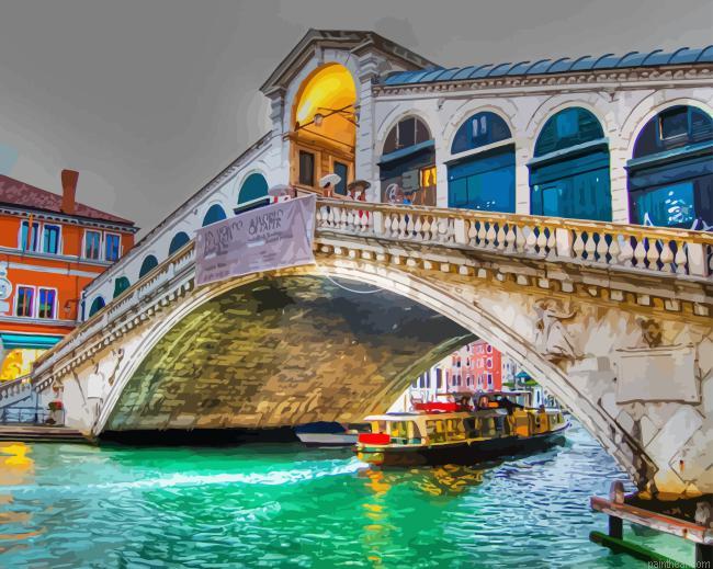 Rialto bridge venice italy painting by numbers.jpeg