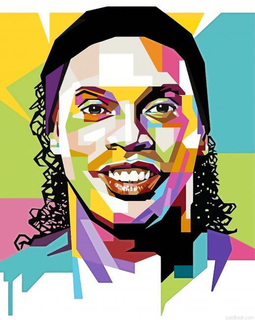 Ronaldinho pop art painting by numbers.jpeg
