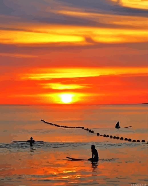 Rossnowlagh sea at sunset painting by numbers.jpeg