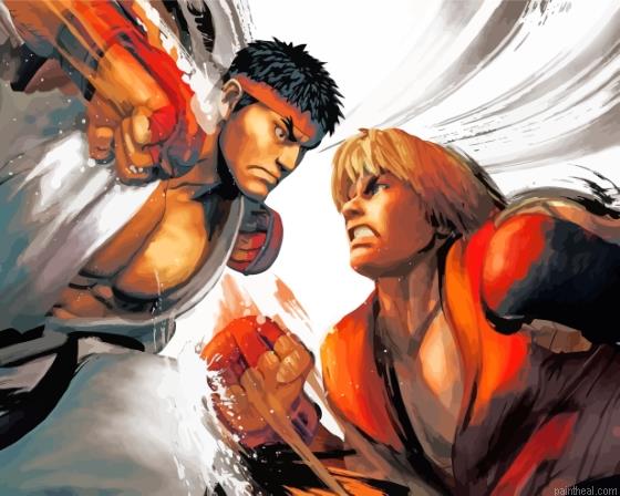 Ryu vs ken street fighter painting by numbers.jpeg