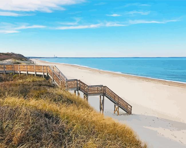 Sandy neck beach stairs painting by numbers.jpeg
