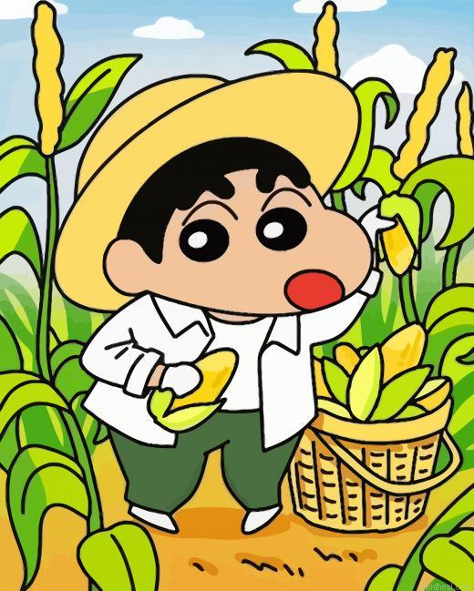 Shinnosuke in corn field painting by numbers.jpeg