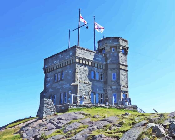 Signal hill saint john of newfoundland painting by numbers.jpeg