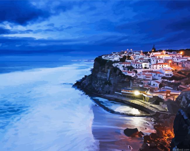 Sintra azenhas do mar at night painting by numbers.jpeg