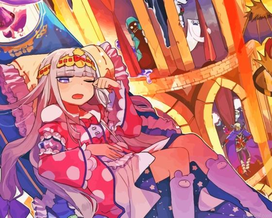 Sleepy princess in the demon castle painting by numbers.jpeg