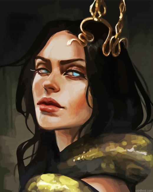 Snake woman art painting by numbers.jpeg