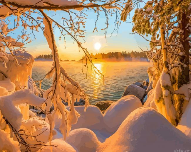 Snow sun landscape painting by numbers.jpeg