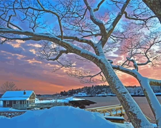 Snowy boothbay town painting by numbers.jpeg