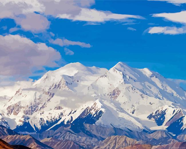 Snowy denali mountain painting by numbers.jpeg