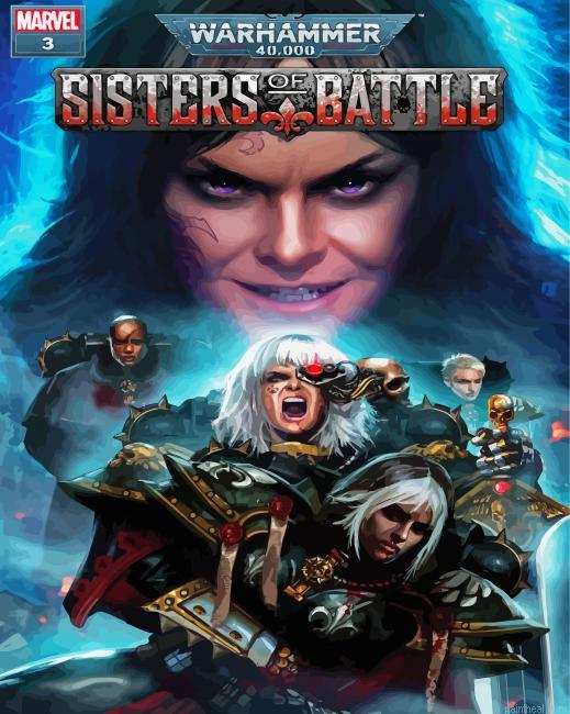 Sororitas poster sisters of battle warhammer poster painting by numbers.jpeg