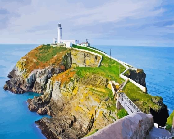 South stack lighthouse in anglesey painting by numbers.jpeg