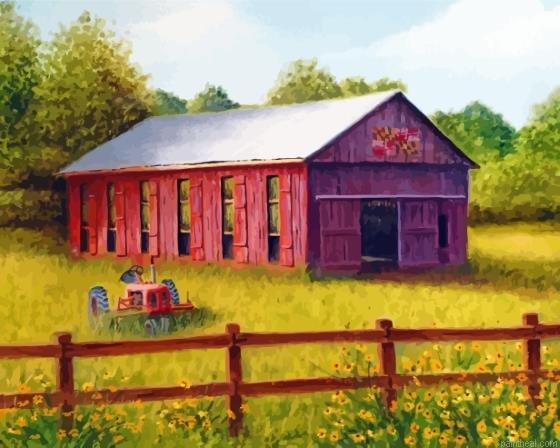 Southern maryland tobacco barn painting by numbers.jpeg