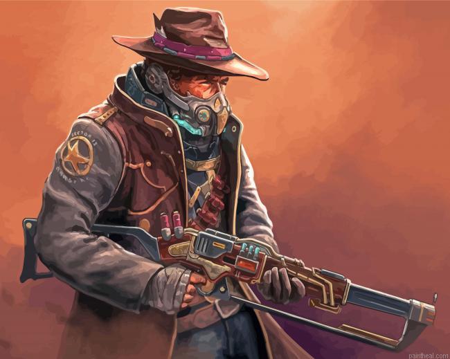 Space cowboy warrior painting by numbers.jpeg