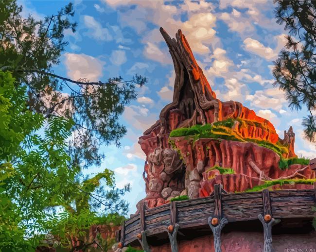 Splash mountain critter country in disneyland painting by numbers.jpeg