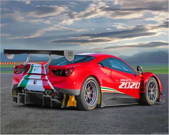 Sport car ferrari 488 gt3 painting by numbers.jpeg