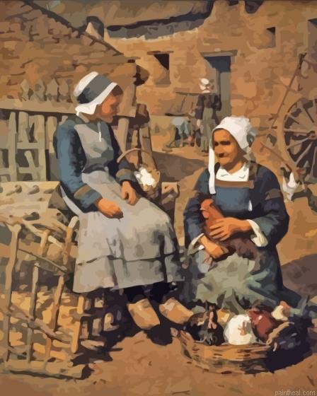 Stanhope forbes preparations for market quimperle brittany painting by numbers.jpeg