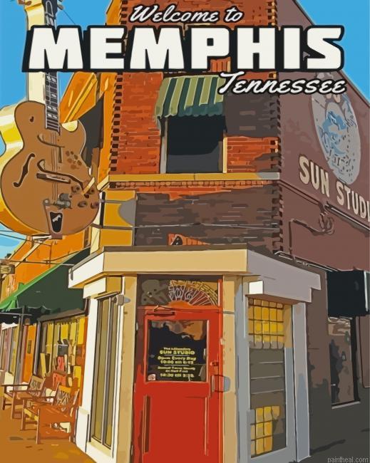 Sun studio in memphis poster painting by numbers.jpeg