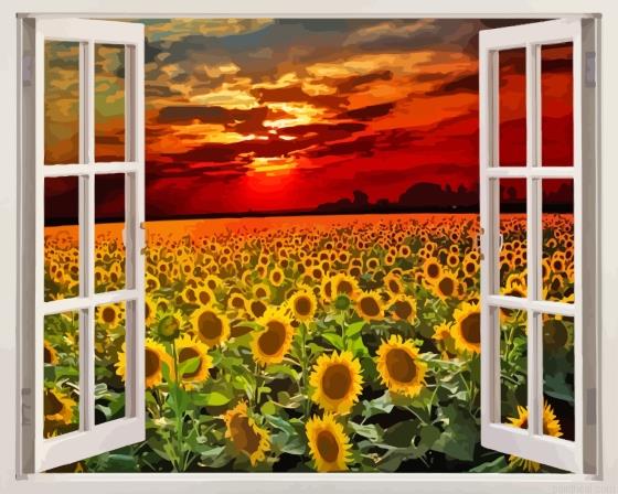 Sunflower by the window painting by numbers.jpeg