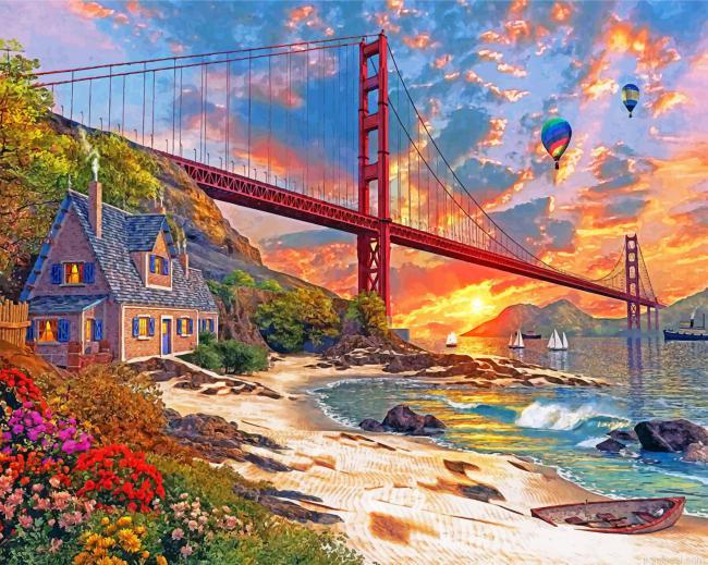 Sunset at golden gate painting by numbers.jpeg