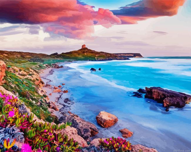 Sunset over sardinia island painting by numbers.jpeg