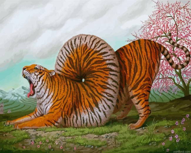 Surrealist tiger animal painting by numbers.jpeg